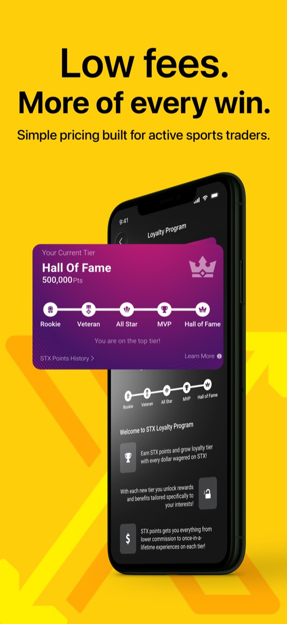 Low fees. More of every win. Simple pricing built for active sports traders.